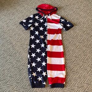Patriotic Stars and Stripes Jumpsuit